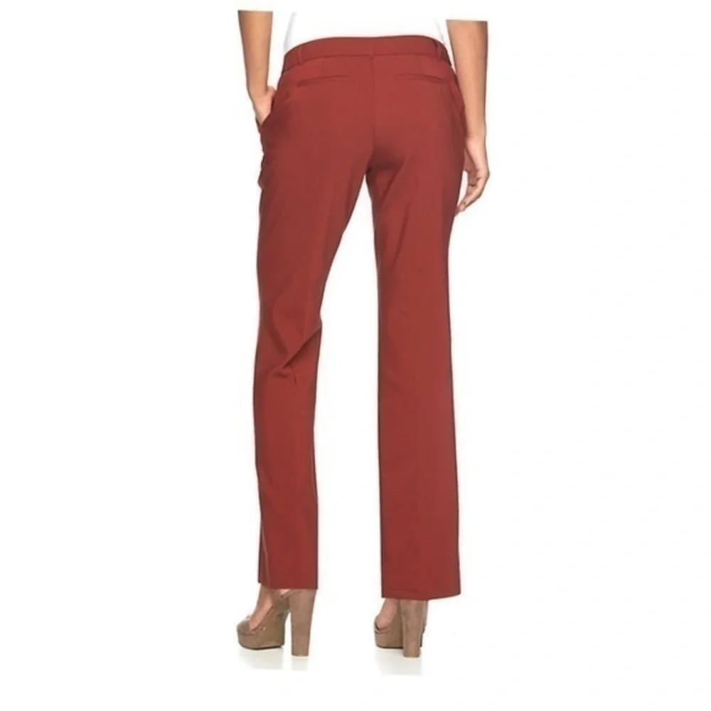 NWT Apt 9 Straight Pants Torie Mid Rise 24 Tall / long inseam 33” waist 47-48.5”